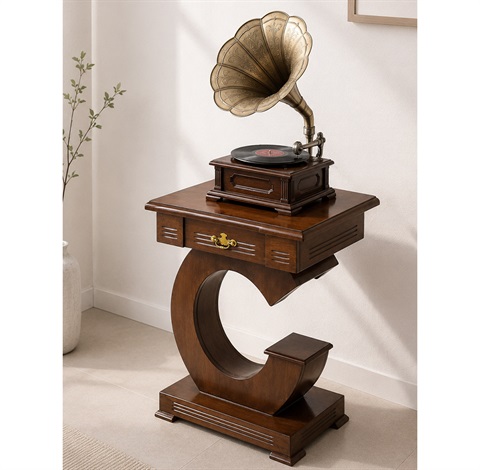 میز تلفن چوبی شکل G کد 305